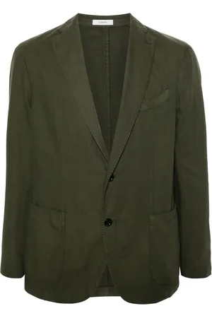 Boglioli Blazer en coton mélangé à simple boutonnage