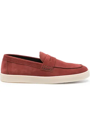 CANALI Mocassins en daim à entaille penny