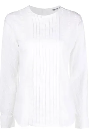 Giorgio Armani Chemise boutonnée à design plissé (années 1970)