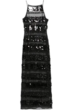 Oseree Robe longue brodée de sequins