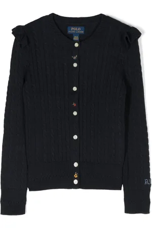 Ralph Lauren Cardigan en coton à fleurs brodées