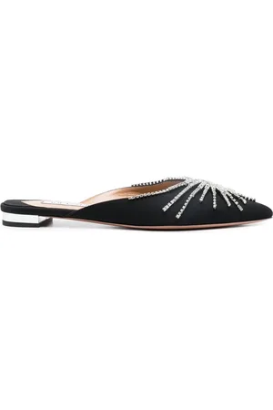 Aquazzura Mules Sunshine à ornements en cristal