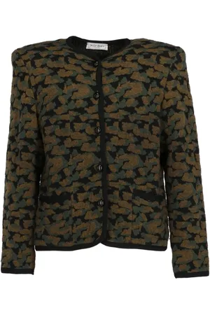 Saint Laurent Veste en jacquard (années 1980)