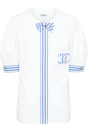 CHANEL Chemise à rayures verticales (1990)