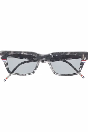 Thom Browne Lunettes de soleil TB714 à effet écaille de tortue