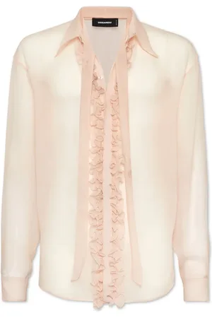 Dsquared2 Chemise transparente à volants