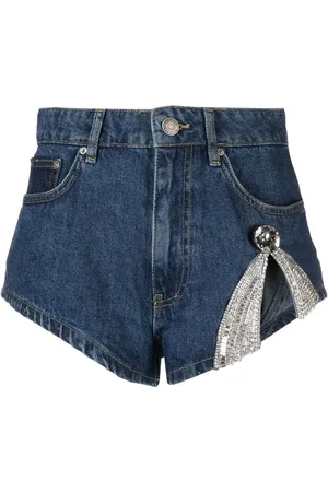 AREA Short en jean à taille haute