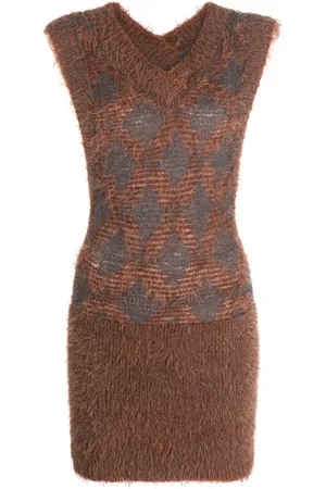 KNWLS Robe Pogona en maille à coupe courte