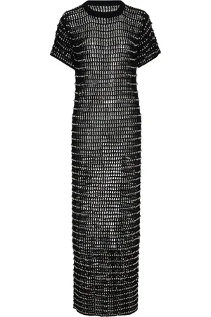 ROSETTA GETTY Robe longue en crochet à perles