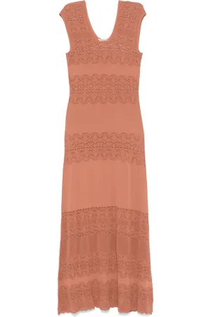 Twin-Set Robe en maille à coupe longue
