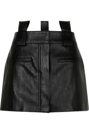 Studio Tomboy Jupe en cuir à design superposé