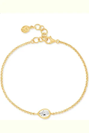 Dower and Hall Bracelet Pear Chain
