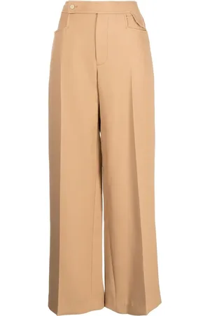 Low Classic Pantalon droit à plis marqués