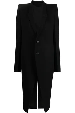 Rick Owens Manteau boutonné à coupe longue