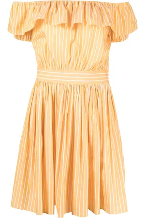 Miu Miu Robe volantée à épaules dénudées