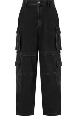 Studio Tomboy Pantalon ample en jean à poches cargo