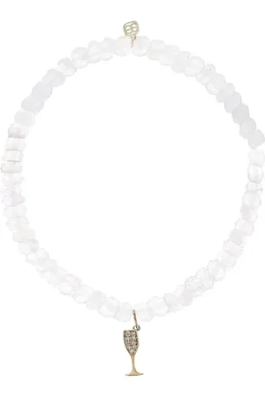 Sydney Evan Bracelet Champagne Glass en 14ct pavé de diamants