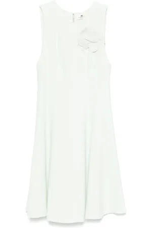 Elisabetta Franchi Robe courte à fleurs appliquées