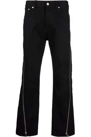 Alexander McQueen Pantalon droit à taille mi-haute