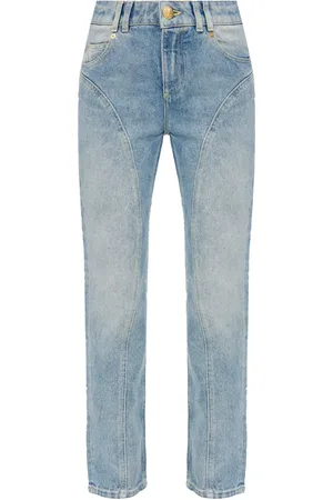 Balmain Jean droit à taille haute