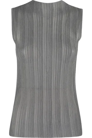 SEMICOUTURE Haut nervuré à design sans manches