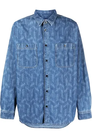 Isabel Marant Chemise en jean Bhelyn à imprimé géométrique