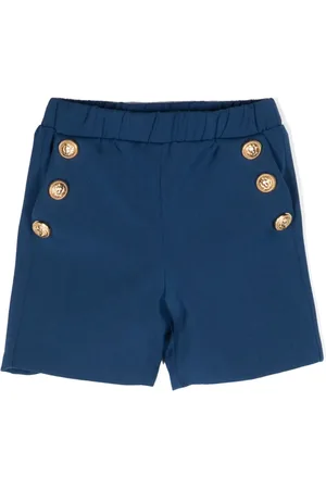 Balmain Short en laine à boutons décoratifs
