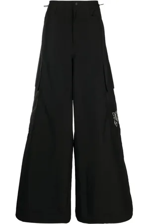 Palm Angels Pantalon ample à broderies