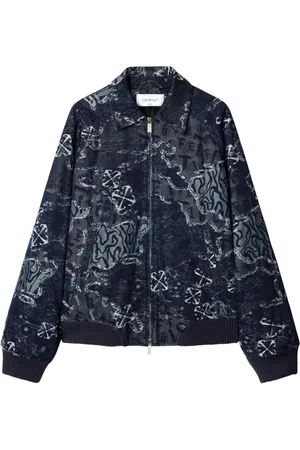 OFF-WHITE Veste bomber à motif en jacquard