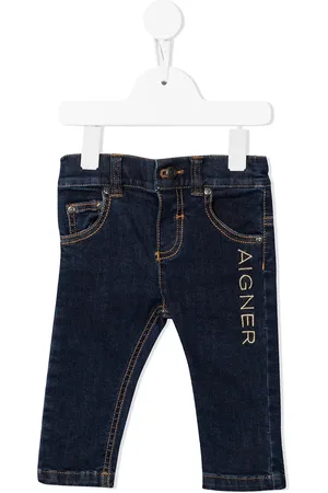 Aigner Jean droit à logo brodé