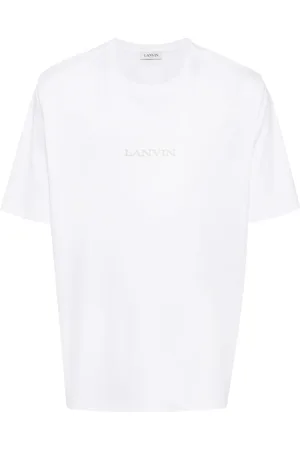 Lanvin T-shirt en coton à logo brodé