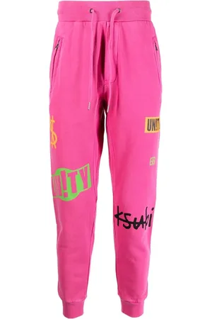 KSUBI Pantalon de jogging en coton à logo imprimé