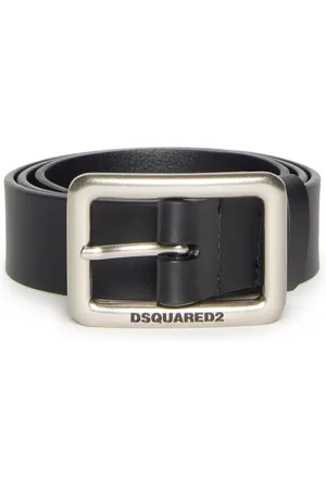 Dsquared2 Ceinture en cuir à logo gravé