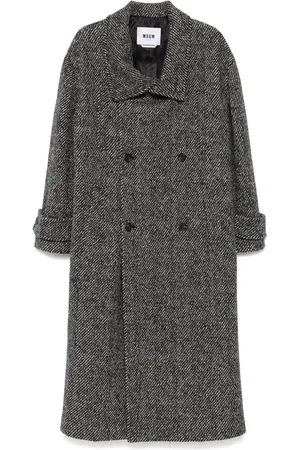 Msgm Manteau en laine vierge