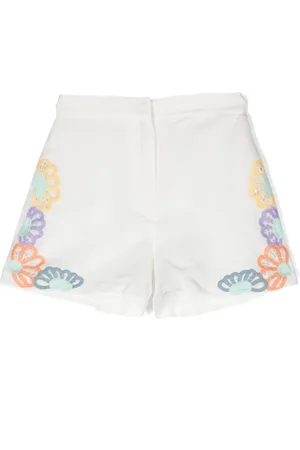 Stella McCartney Short à fleurs brodées