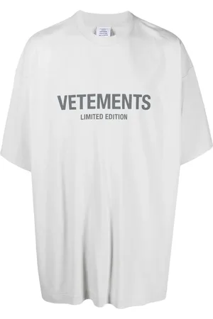 Vetements T-shirt en coton à logo imprimé