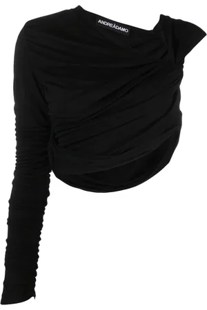 ANDREADAMO Haut drapé à design asymétrique