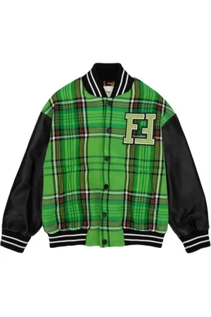 Fendi Veste bomber à carreaux