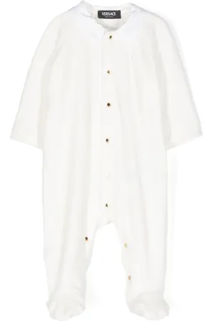 VERSACE Pyjama en velours à broderies Greca