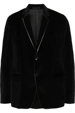 Gucci Blazer à finitions en cuir (années 2000)