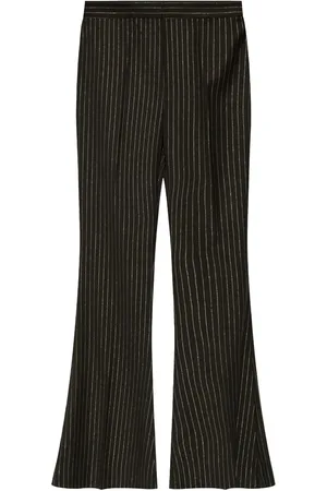 Gestuz Pantalon évasé à fines rayures