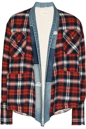 GREG LAUREN Cardigan à carreaux
