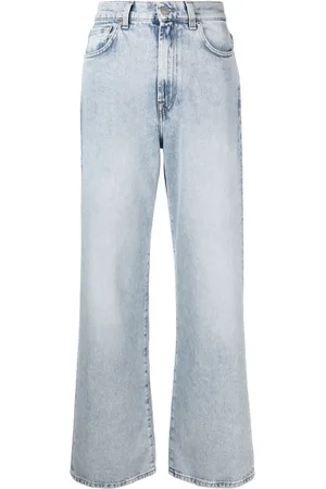 7 for all Mankind X Chiara Biasi jean droit à taille basse