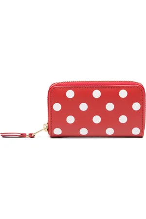 Comme des Garçons Portefeuille en cuir à pois