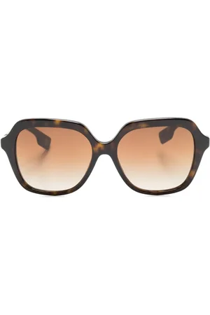 Burberry Lunettes de soleil oversize à effet écailles de tortue