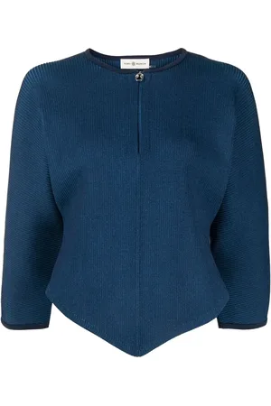Tory Burch Cardigan zippé à manches courtes