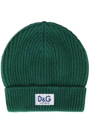 Dolce & Gabbana Bonnet en cachemire à patch DG