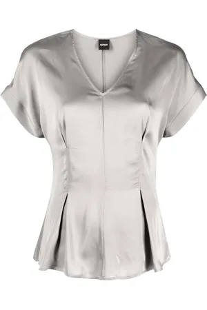 Aspesi Blouse évasée à fini satiné