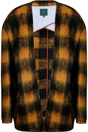 JEJIA Manteau à carreaux