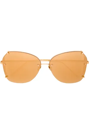 Linda Farrow Lunettes de soleil à monture aviateur